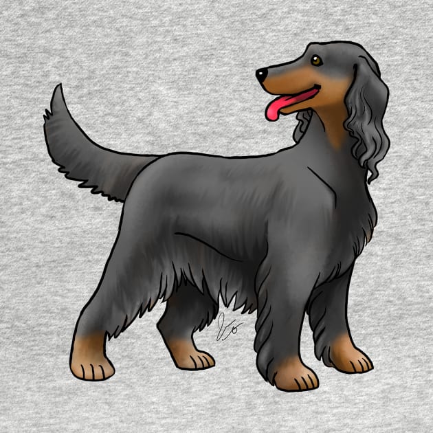 Dog - Irish Setter - Black and Tan by Jen's Dogs Custom Gifts and Designs